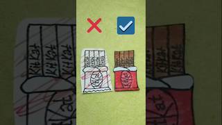 KitKat Perfect Cut ✂️#art #fun #diy #colorful #drawing #shortvideo #cute #shorts #funny #coloring