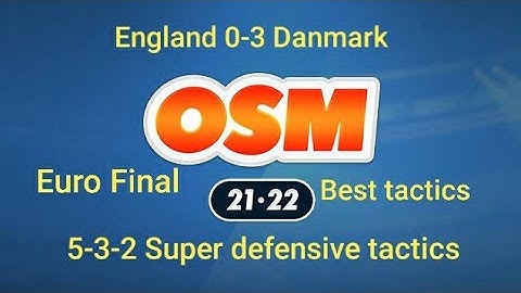 OSM:5-3-2 best defensive tactics to win over big teams!!!