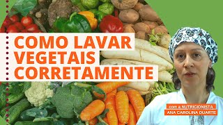 Como higienizar vegetais - Saúde no Prato | Nutricionista Ana Carolina