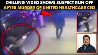 Chilling Video Shows Suspect Run Off After Murder Of United Healthcare CEO | USA TODAY NEWS