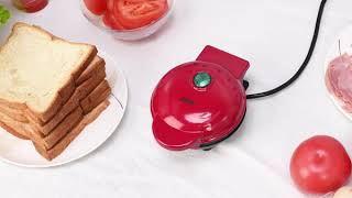 DIY Waffle Tutorial | How to use the CkeyiN® Round Classic Waffle Maker JD102