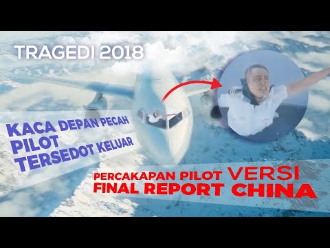 BIKIN SHOCK! Kaca Pecah - PILOT TERSEDOT KELUAR - Pesawat Terjun Bebas - PERCAKAPAN PILOT ATC ASLI.