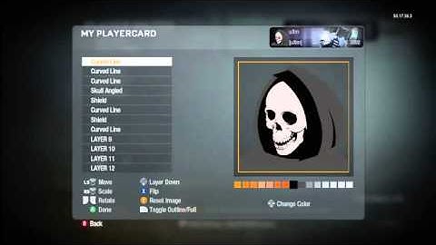 Call of Duty Black Ops Grim Reaper Emblem Tutorial (HD)