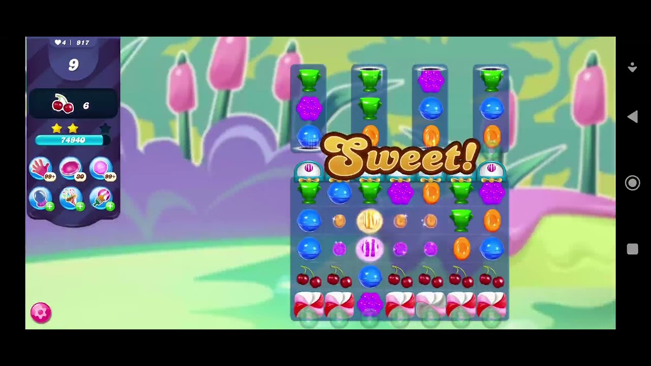 Candy Crush Saga Level 917 - YouTube