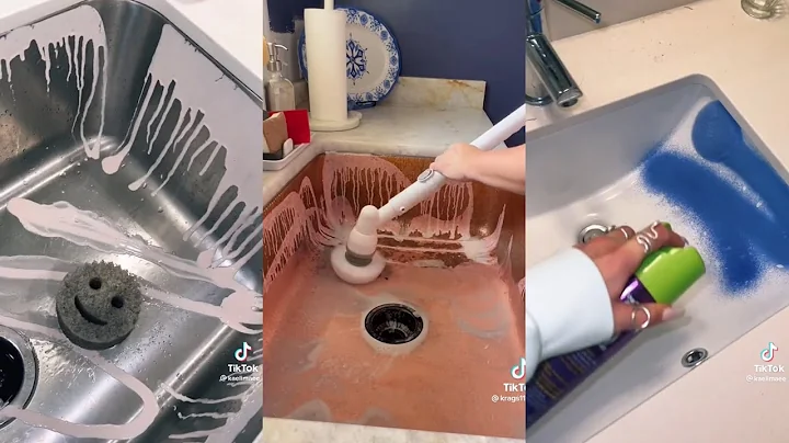 ASMR Sink Cleaning TikTok Compilation pt. 1 🧼🧽✨