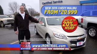 Chevrolet Black Friday Sale Iron Trail Chevrolet in Virginia Minnesota near Hibbing and Duluth
