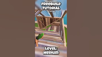 Freebuild Tutorial | Level Medium #fortnite #medium #level #retake #freebuild #tutorial