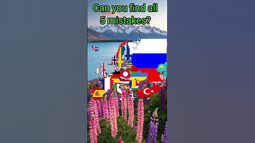 Can you find all 3 mistakes? #map #shorts  #geography #europe #country