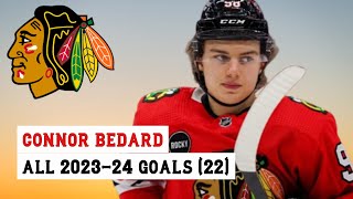 Connor Bedard (#98) All 22 Goals of the 2023-24 NHL Season