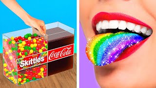 เคล็ดลับเรื่องอาหารสุดอัจฉริยะ! || ไอเดีย DIY แสนสนุกสำหรับสาวกนักกินโดย 123 GO Like!