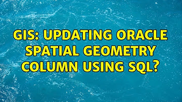 GIS: Updating Oracle Spatial geometry column using SQL?