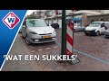 Lantaarnpalen midden op parkeerplekken geplaatst in Voorburg - OMROEP WEST