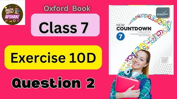 Class 7th Math Exercise 10D Question 2 | Countdown 7 | OXFORD SYLLABUS | Math with Afshan #maths