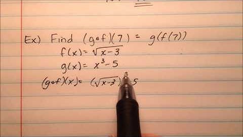 Evaluating a Composition of Functions