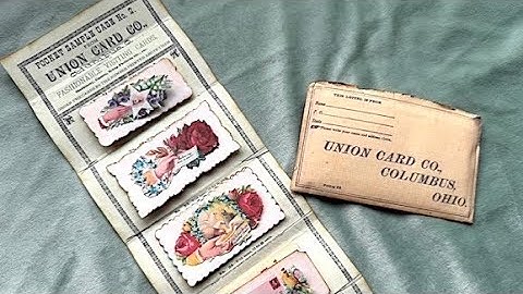 Make a Victorian Calling Card Salesman Sampler: Antique Ephemera DIY, with History and Symbology!