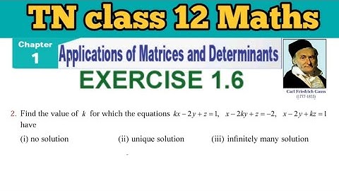 TN 12 Maths Exercise 1.6 Q.No.2 Applications of Matrices and Determinants