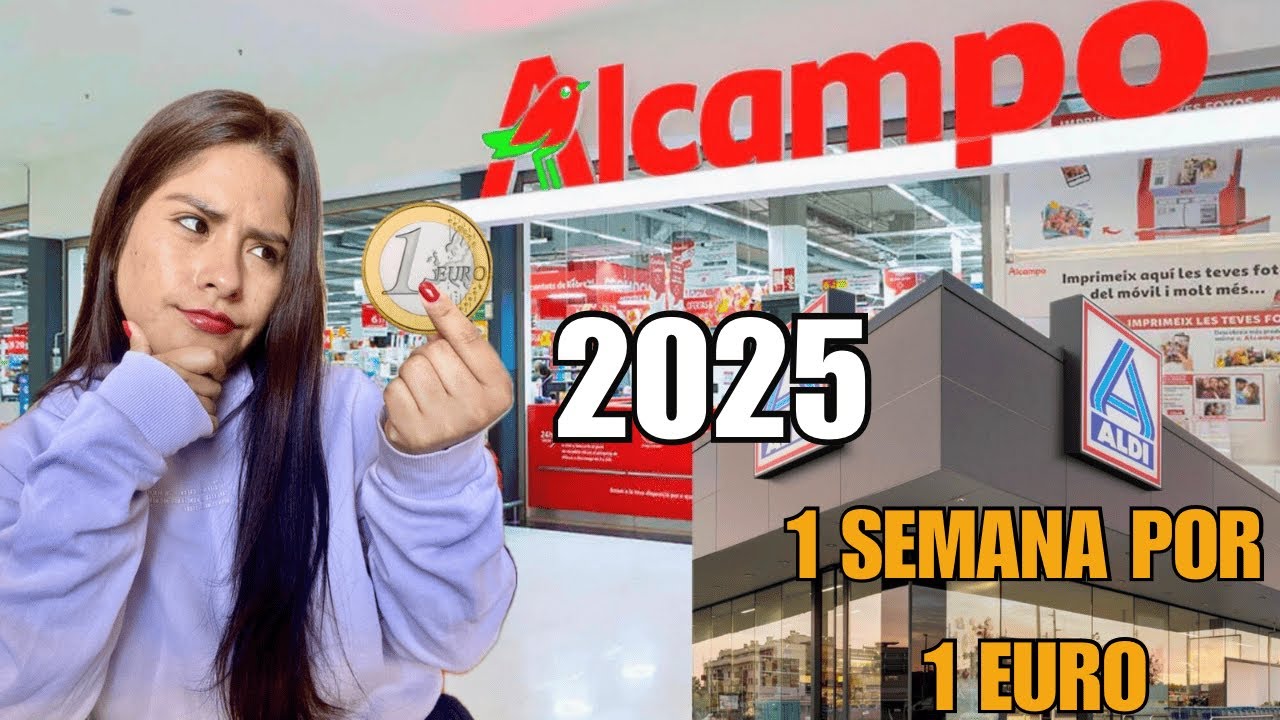 1 semana comiendo por 1€ en 2025 | ESPAÑA