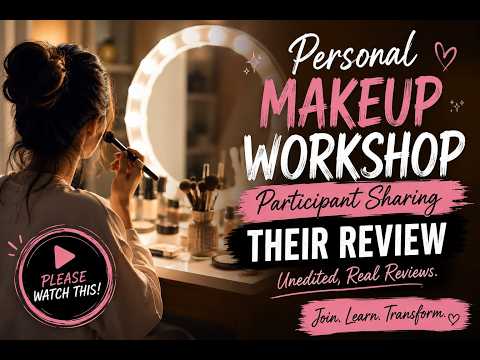 Personal Makeup Workshop participants sharing their review. Unedited! Real ❤️🎉