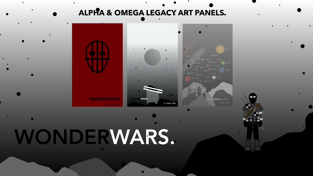 David Kuhn’s Alpha & Omega Legacy Art Panels Slideshow Movie | Gather All Three. $5.00 Admission. 