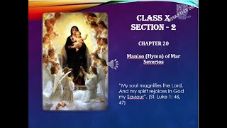 Sunday School Class 10 Chapter 20