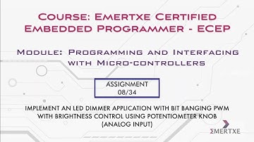 PIC Micro-controller programming|Assignment 008 |Led dimmer| Brightness control using potentiometer