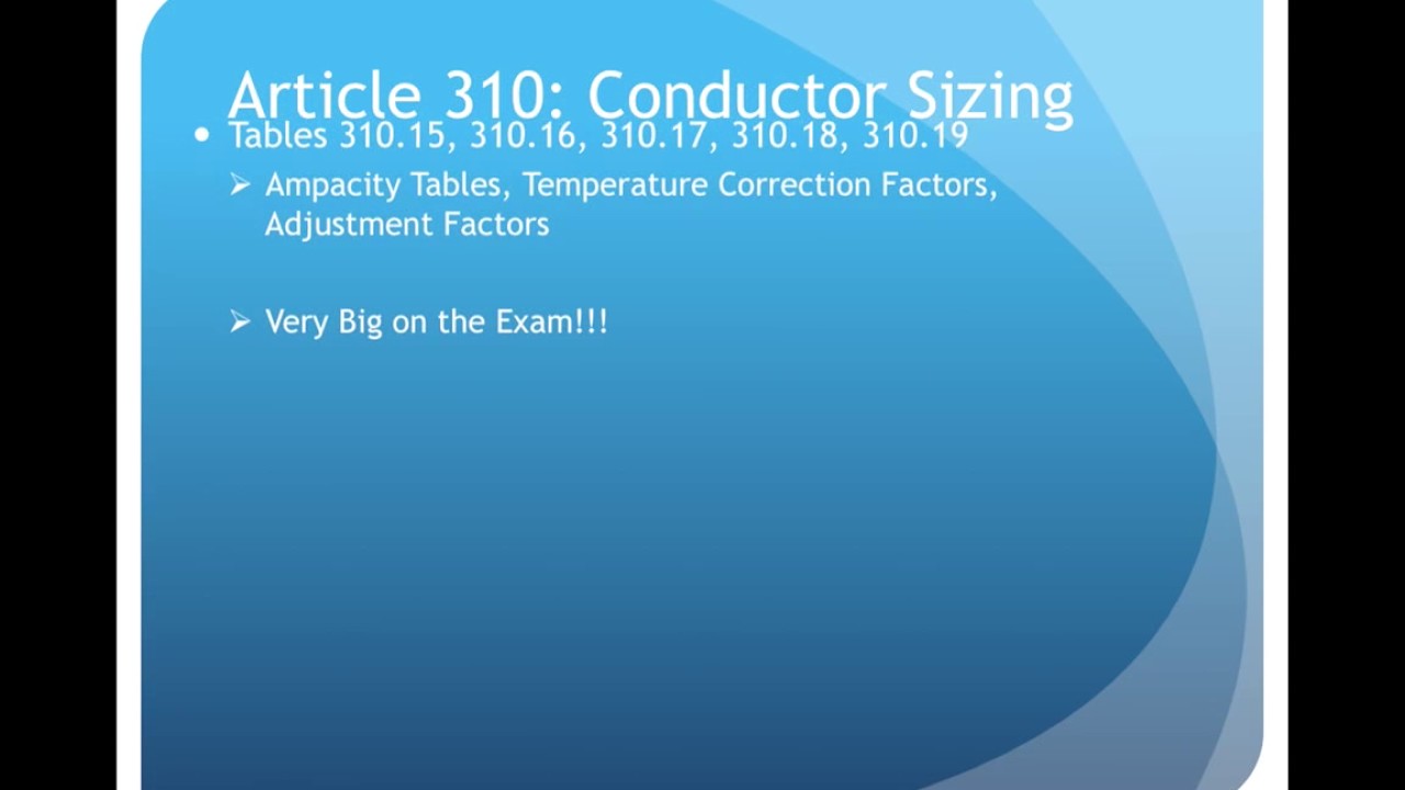 Must Know NEC Articles For The PE Exam YouTube must-know-nec-articles-for-the-pe-exam-youtube