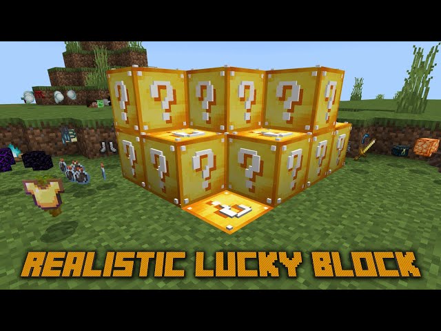 Realistic Lucky Block for Minecraft Pocket Edition 1.20