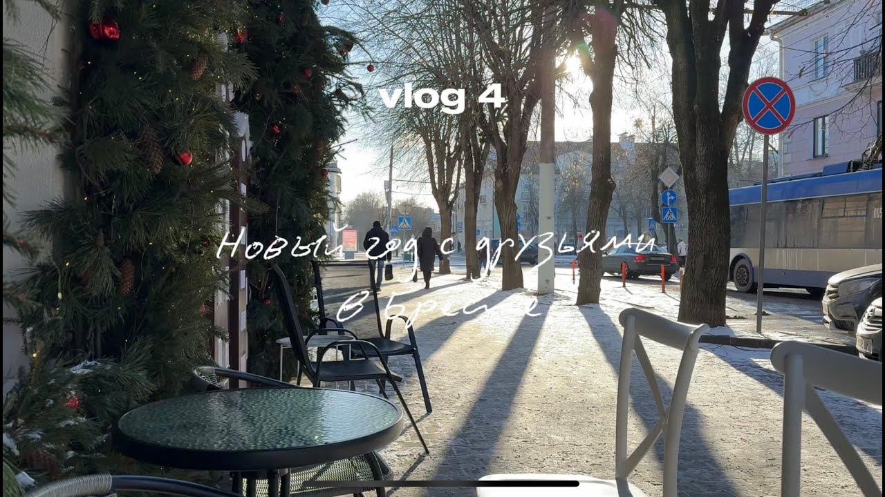 vlog4: новый год в Бресте с друзьями | обмен подарками по цветам | катаемся на санях
