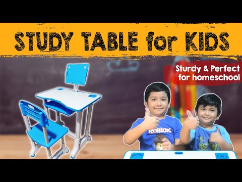 kidomate height adjustable study table and chair