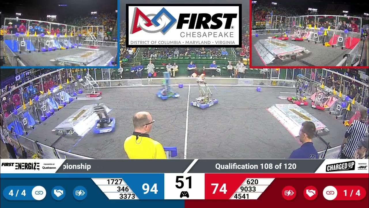 QM108 2023 FIRST Chesapeake District Championship YouTube