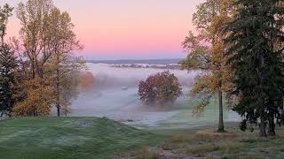 Rockland lake championship golf course Frost delay but what a beautiful view