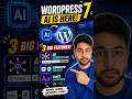 WordPress 7 Finally AI Ready #ai #shorts