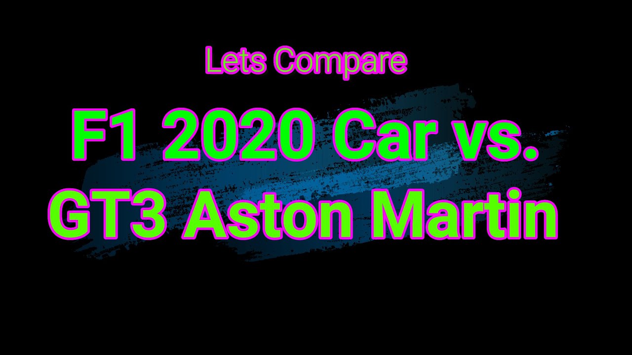 F1car vs. GT3 car lap time difference!!!! 