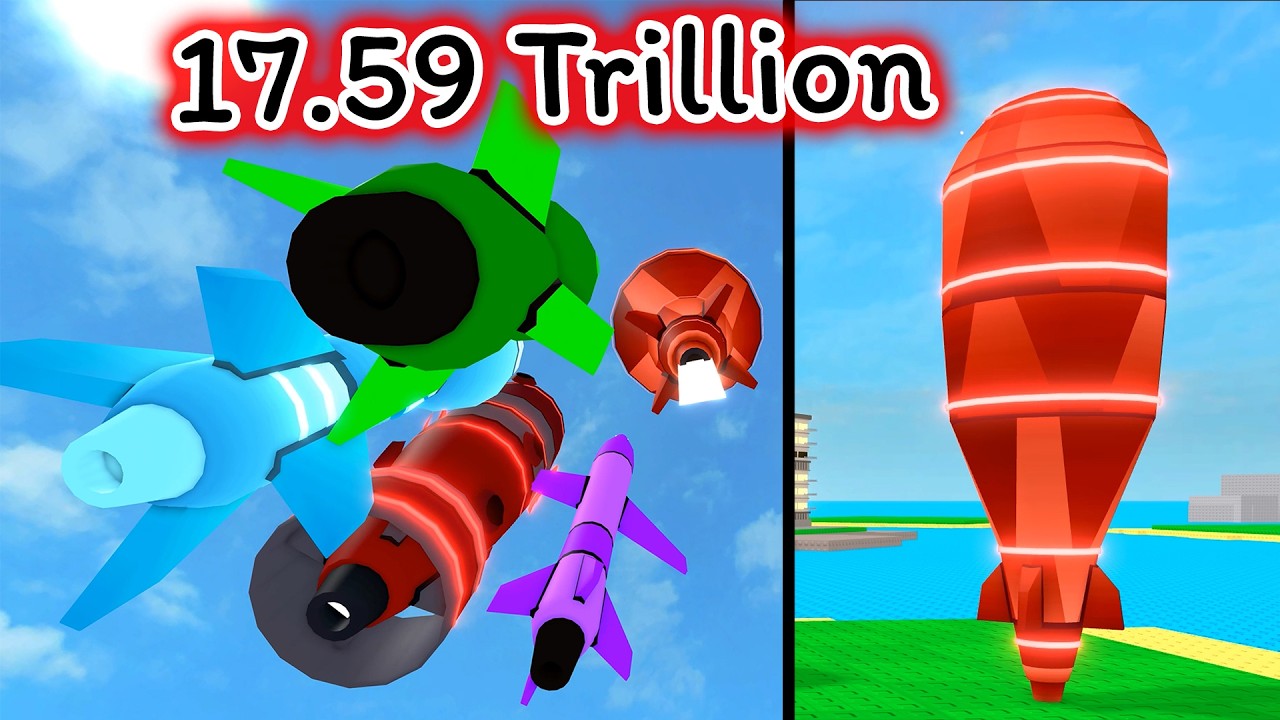 พลัง 17 Trillion ส่งไปพร้อมกันทั้งหมด Nuke Merge A Nuke Roblox