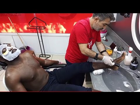 ASMR FULL BODY MASSAGD WITH BARBER MUNUR ONKAN