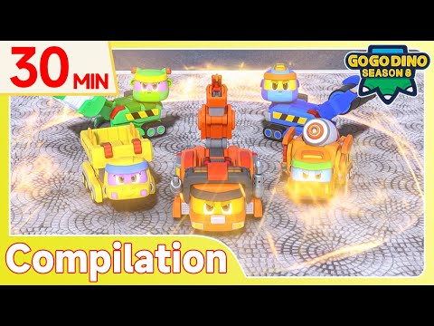 ⭐️GOGODINO S8⭐️ EP25-26 | 30 MIN Compilation 9 | Dinosaurs Town | Kids Cartoon | Super Power