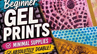 Gel-Plate Printing for Beginners. Only 1 Plate, 1 Brayer and Lots of Amazon Packing Paper. DOABLE!