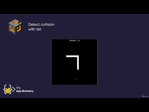 Detect Collisions with your own Tail | 100 Days of Code: The Complete Python Pro Bootcamp for 2022
