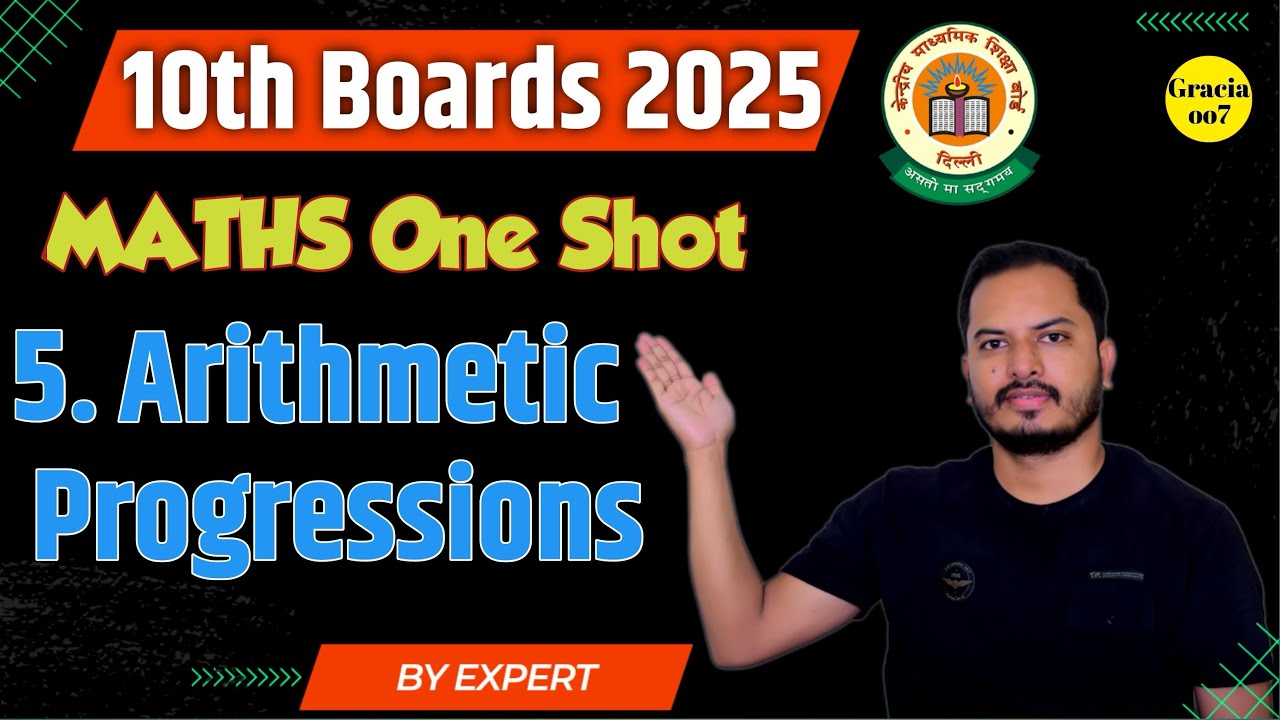 CHAPTER 5. ARITHMETIC PROGRESSIONS | ONE SHOT | CLASS 10TH MATHEMATICS ...