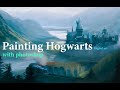 Painting Hogwarts. Digital art #digitalart #hogwartslegacy #hogwarts