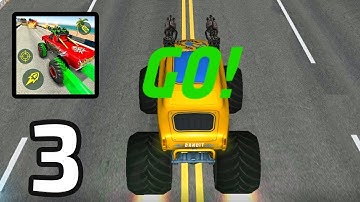 Monster Truck Racing Games Transform Robot games - Gameplay Walkthrough Part 3 (IOS, Android)