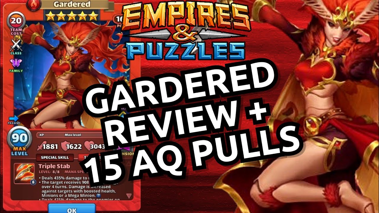 Gardered Hero Review + 15 AQ Night Of The Moth Pulls! Empires And Puzzles