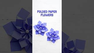Folded Paper Flower 🌸 | Easy Origami Flower | DIY Cute Craft #Shorts