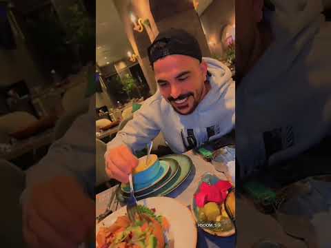 حسحس و رحمة في المطعم تحشيش حسام الامير و رحمة بسام بعد الخطوبة بث حسام الامير و رحمة بسام