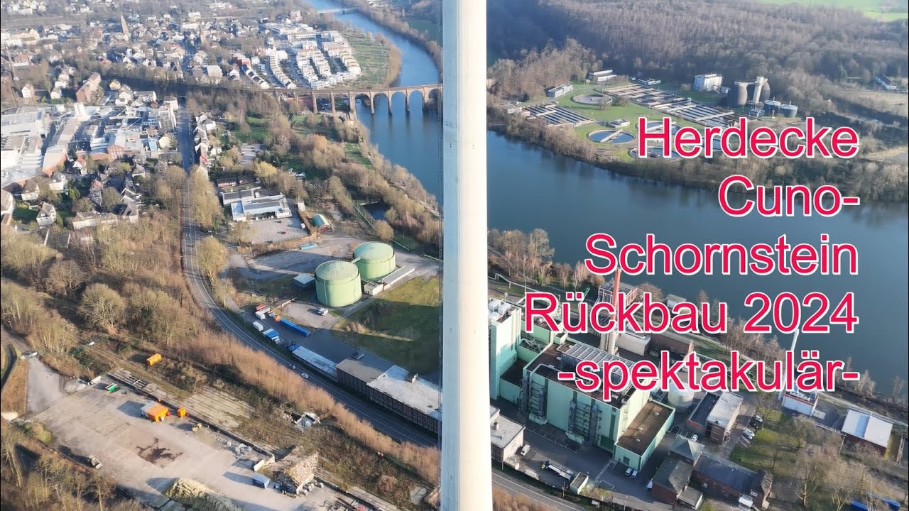 Herdecke Cuno Schornstein Rückbau 2024