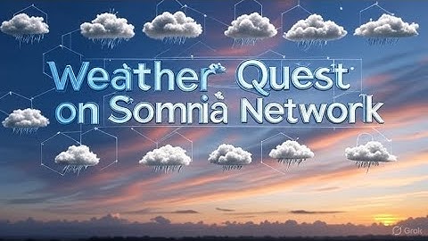 Weather Quest dApp Demo: Real-Time Weather Blockchain Game on Somnia Network | NFT Minting & Quests