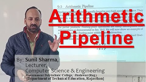 Arithmetic Pipeline | Computer System Organization| Sunil Sharma