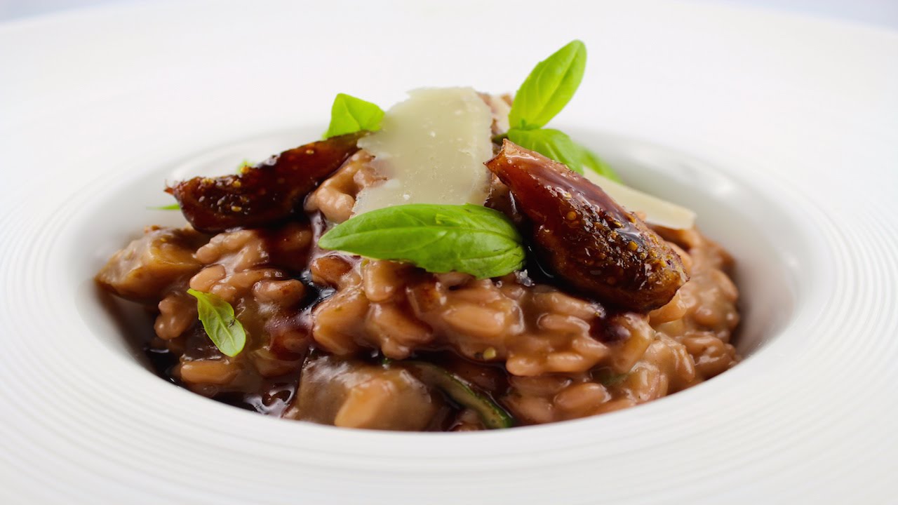 Rotwein Risotto mit Feigen - YouTube