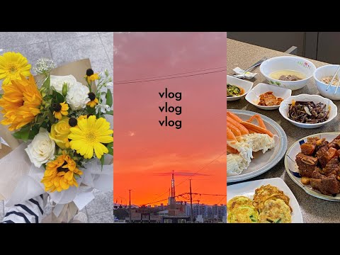 vlog. 푹 쉬어가는 연휴주간∠(･`_´･ ) 배부른 브이로그. 추석 집밥, 미식 장인라면, 오봉집 직화낙지