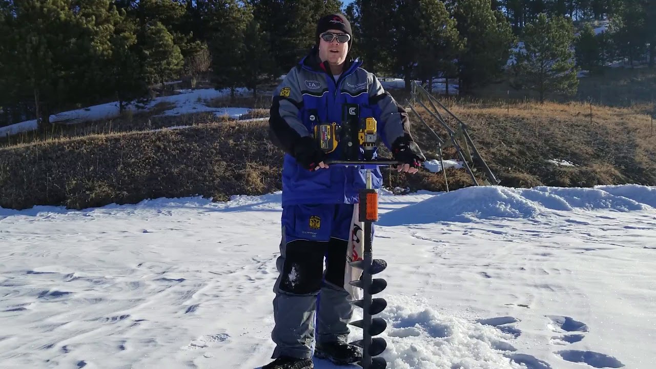 KDrill in Action on Thick ice YouTube